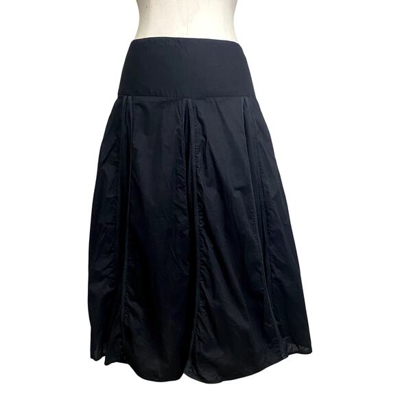 Grace Elements Pleated Whimsygoth Boho Gothic Dark Fairy Midi Skirt with Pockets - Picture 1 of 10